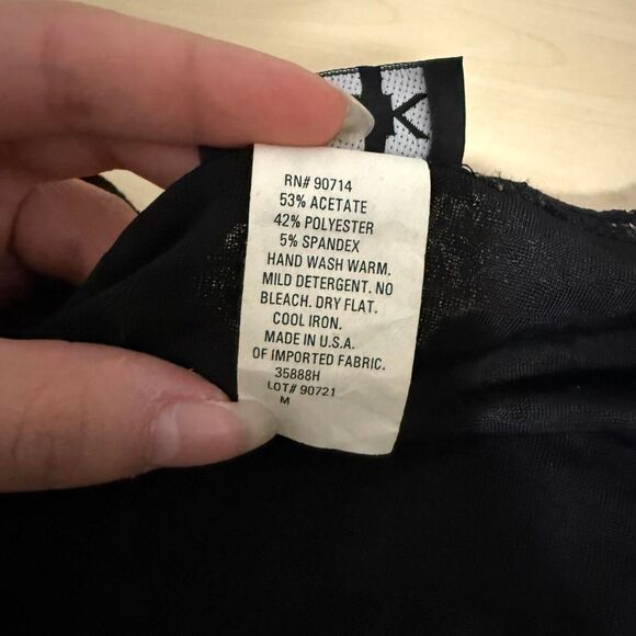 Late 90s elegant black floral MSK blouse - Picture 6 of 8